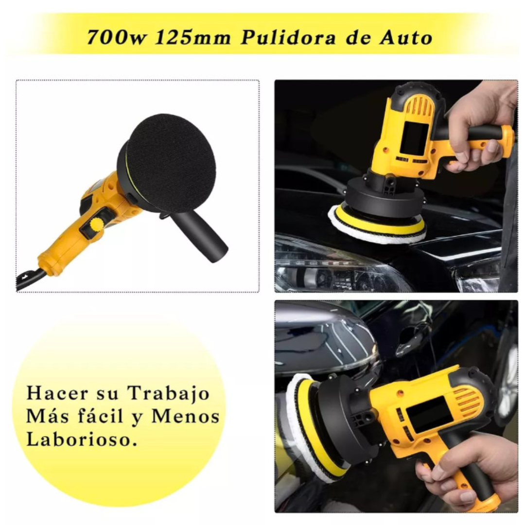 PULIDORA DE AUTO ALMOHADILLA DESMONTABLE