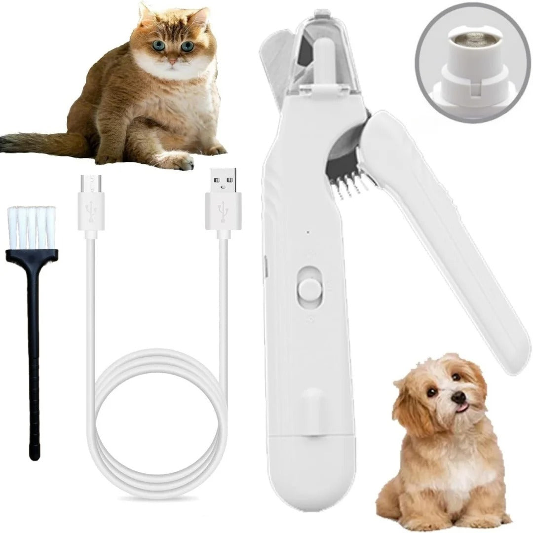 SafePaws Pro 2-in-1 Nail Clipper with LED Safety Light